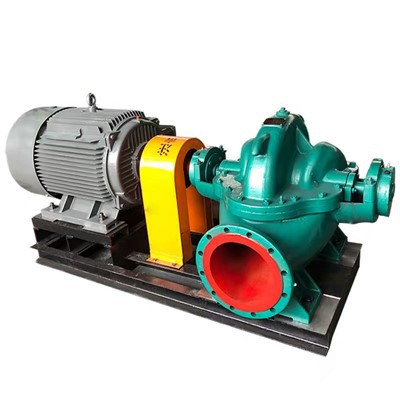 Enkelt trinns dobbeltsug delt tilfelle pumpe